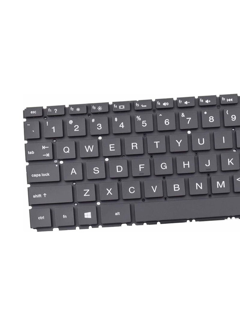 لوحة مفاتيح بديلة بإضاءة خلفية لأجهزة HP 14-dh Series، وPavilion 14-CD/CM/CK/DQ/DK/DG/FQ/CS، و240 G7/G8، و245 G7، و246 G7، وPavilion X360 14-CD/14M-CD - إطار أسود، تخطيط اللغة الإنجليزية الأمريكية - Image 2